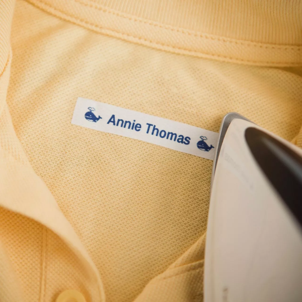 Genuine Brother TZe-315 Fabric Tape – White on Black, 6mm x 8m, Laminated