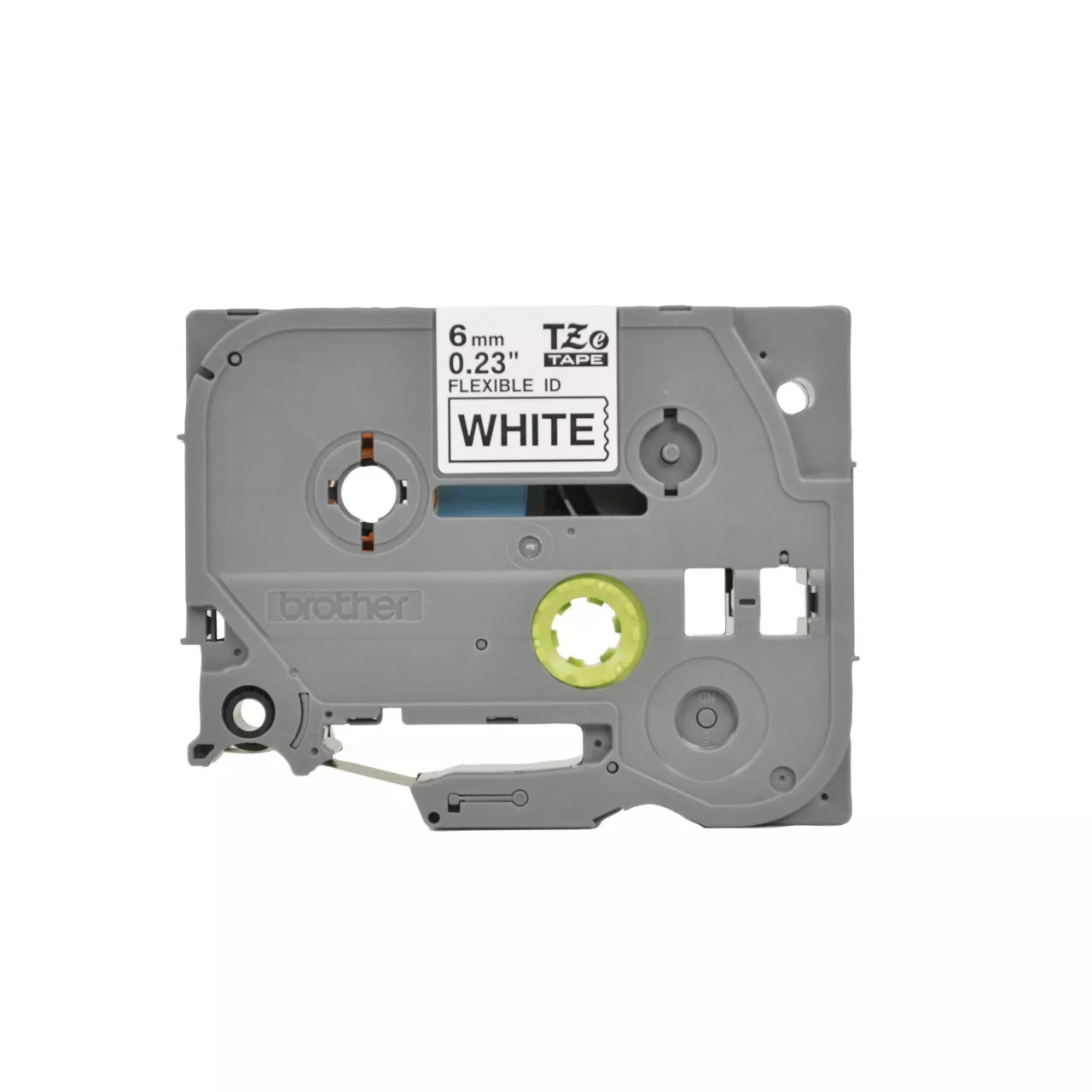 Brother Genuine TZe-FX Flexible-ID labelling tape - Black on white 6mm