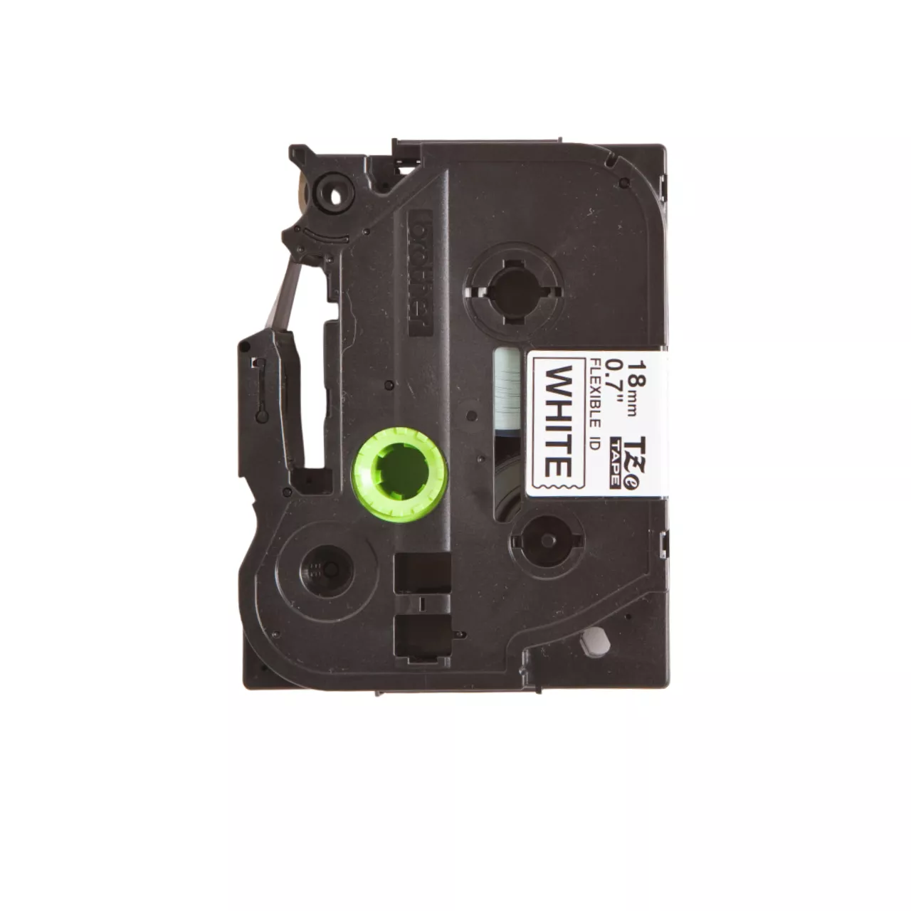 Brother Genuine TZe-FX231 Flexible ID Tape - 12mm Black on White