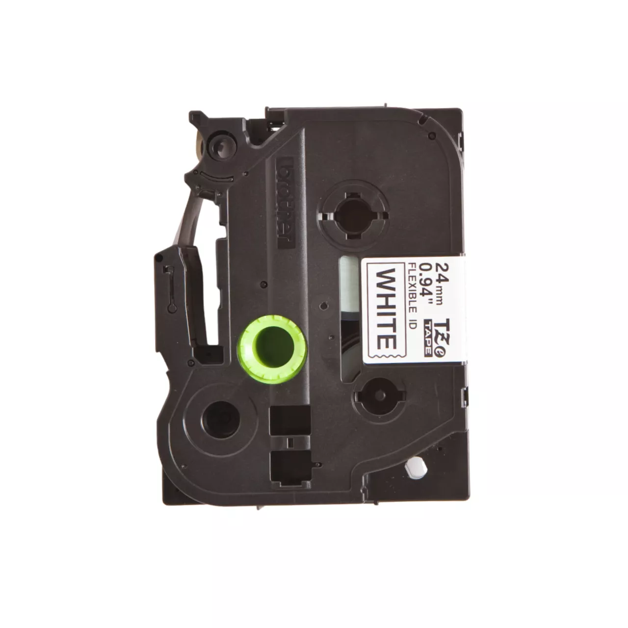 Brother Genuine TZe-FX251 - 24mm Black on White Tape