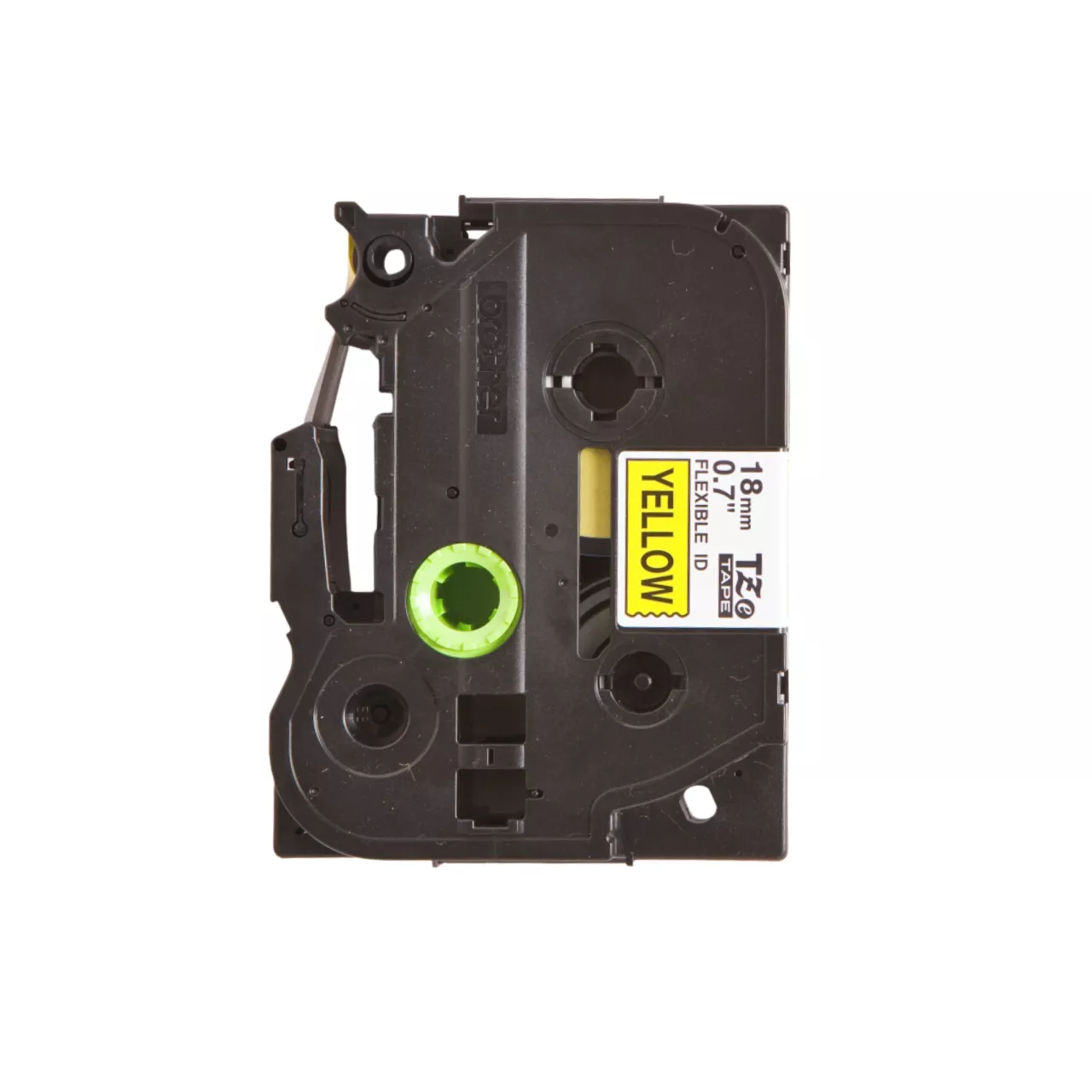 TZe-FX641 Flexible ID Tape (18mm Black on Yellow) | Brother Australia