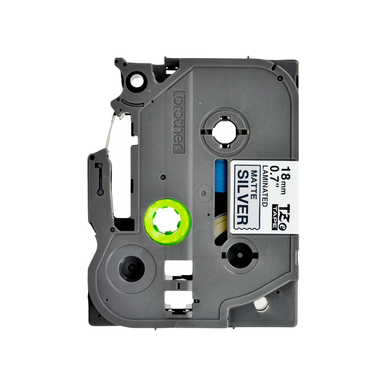 TZe-M941 Laminated Label Tape (18mm Black on Silver) | Brother