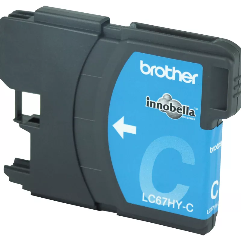 brother lc-67hy high yield cyan cartridge