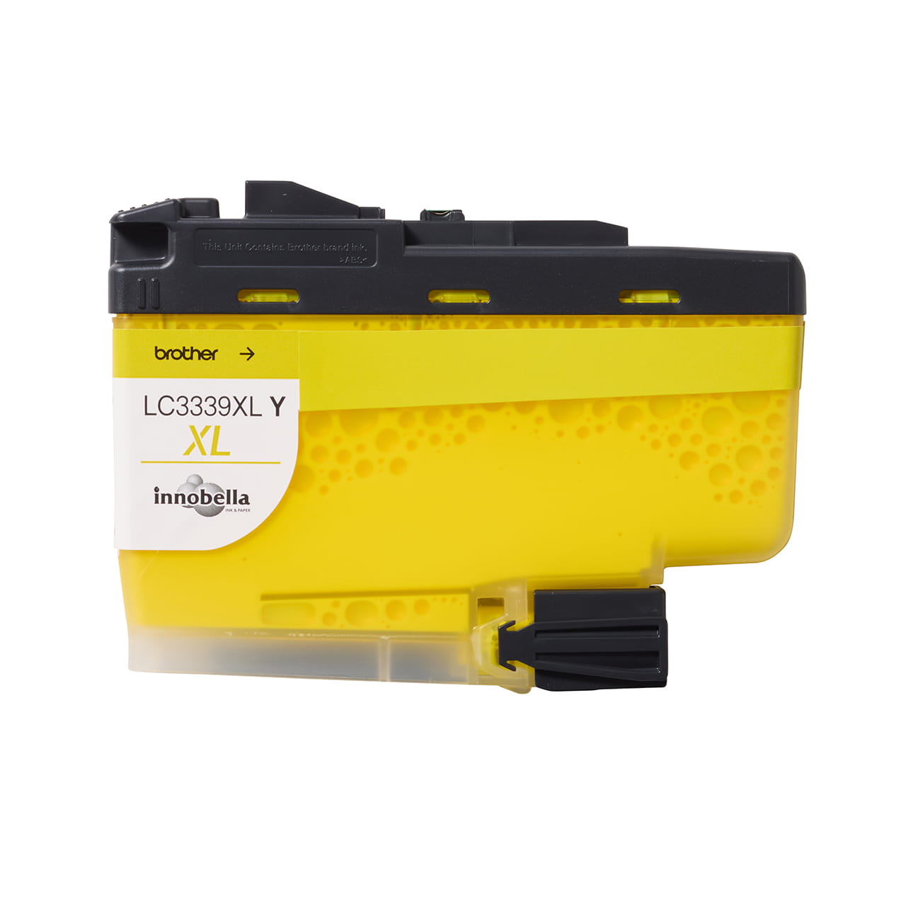 Yellow super high yield ink cartridge LC3339XLY open facing front