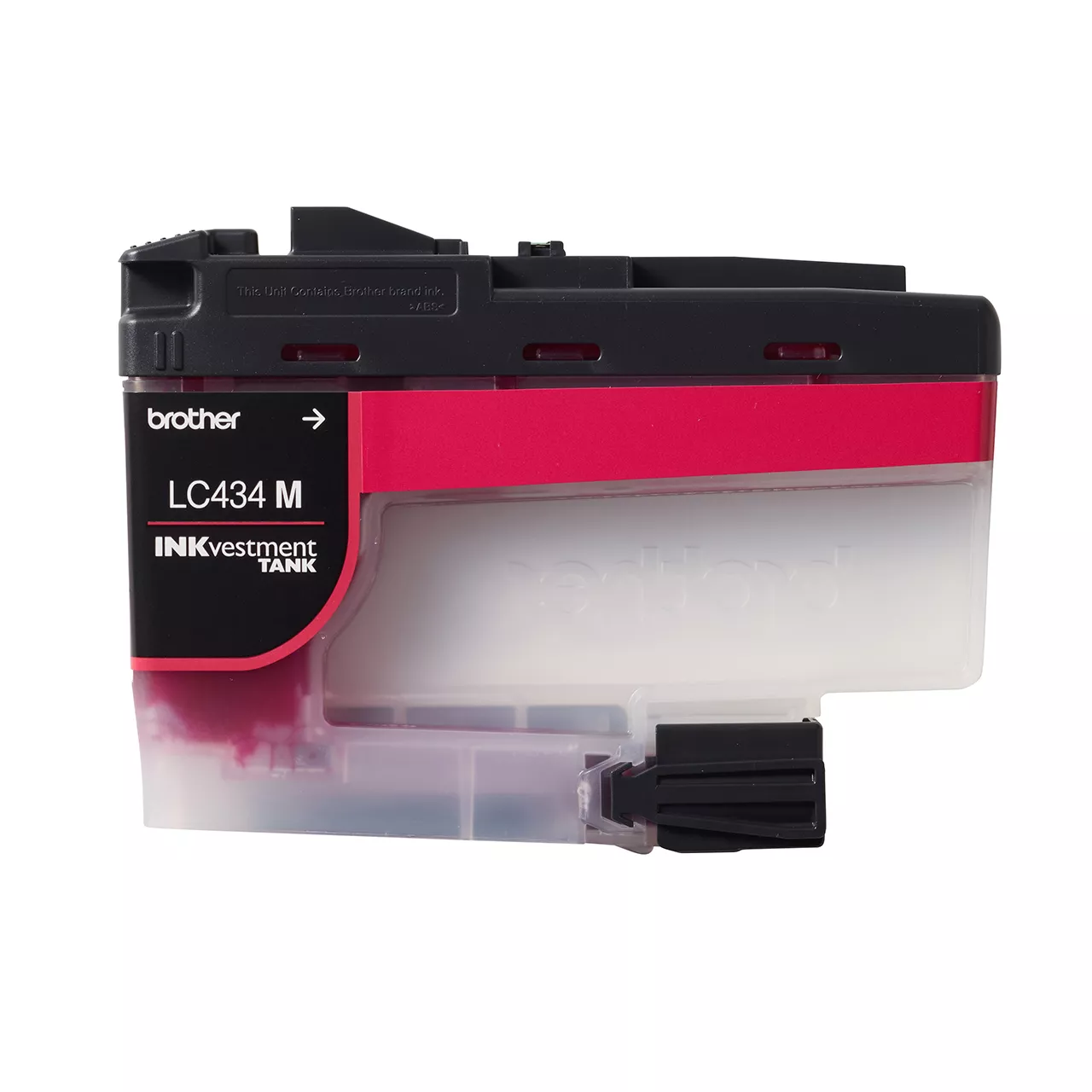 Magenta standard yield ink cartridge LC434C out of package facing front
