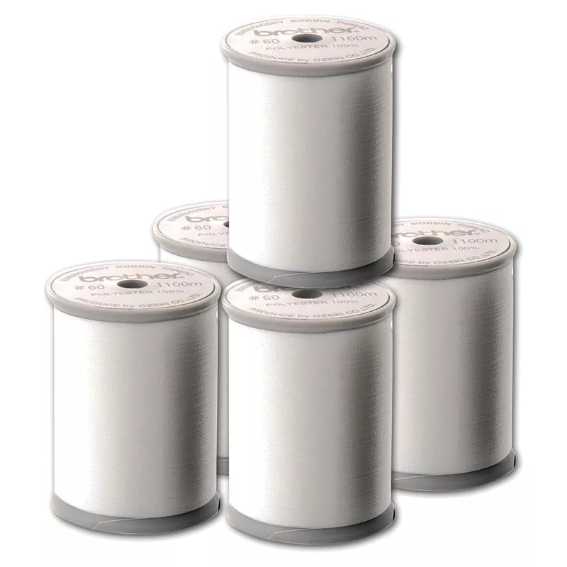 white bobbin threads