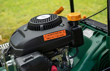 laminated tape on garden equipment