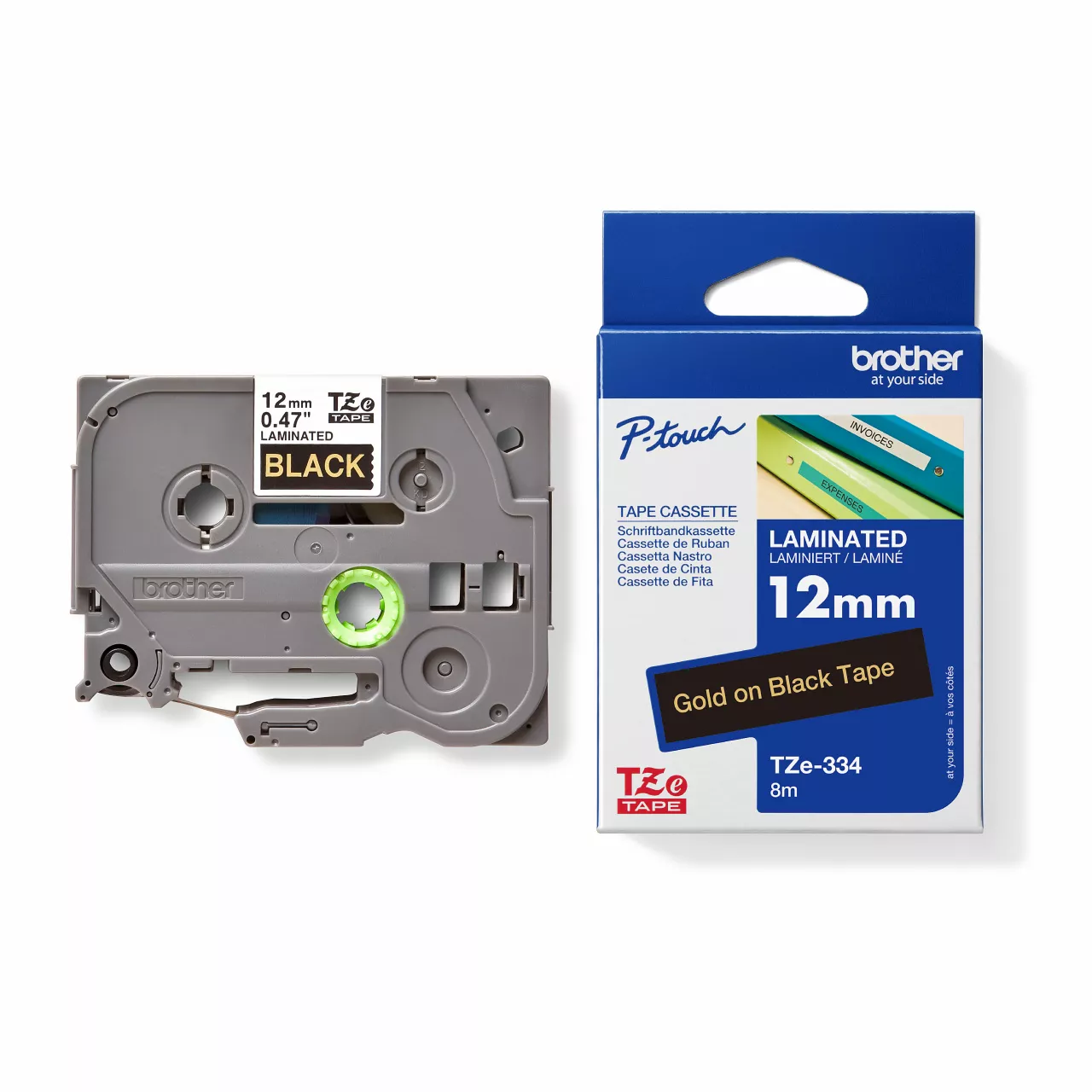 TZe-334_Cassette_next_to_carton