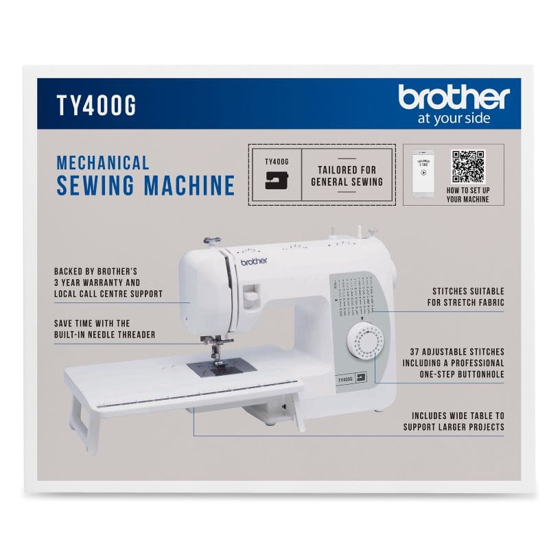 brother ty400g sewing machine box carton