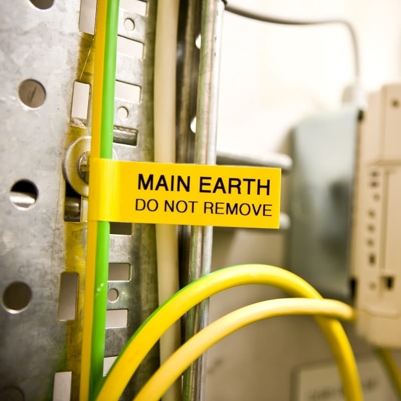 electrical cable label and cable wrap