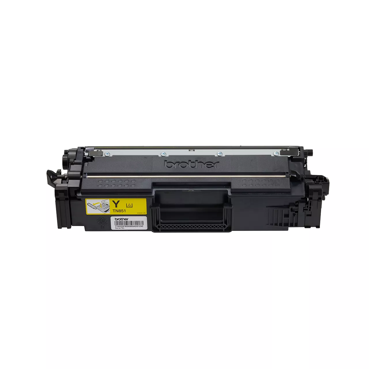 yellow standard yield toner cartridge tn851 out of carton facing forward