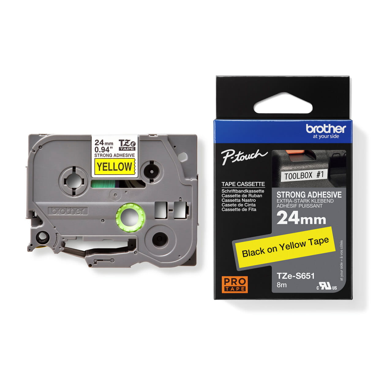 Brother Tze-S651 Genuine Label Printer (Label Maker) Tape 2
