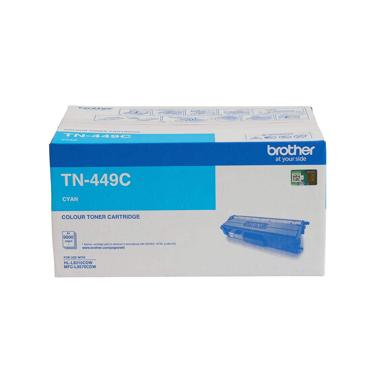 cyan ultra high yield toner cartridge tn449 carton.