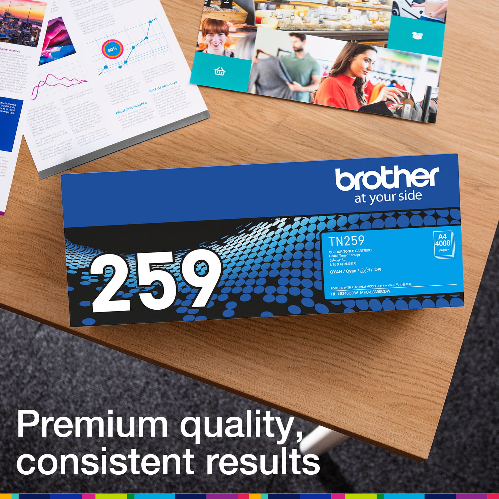 Brother TN259C Genuine Toner Cartridge 5