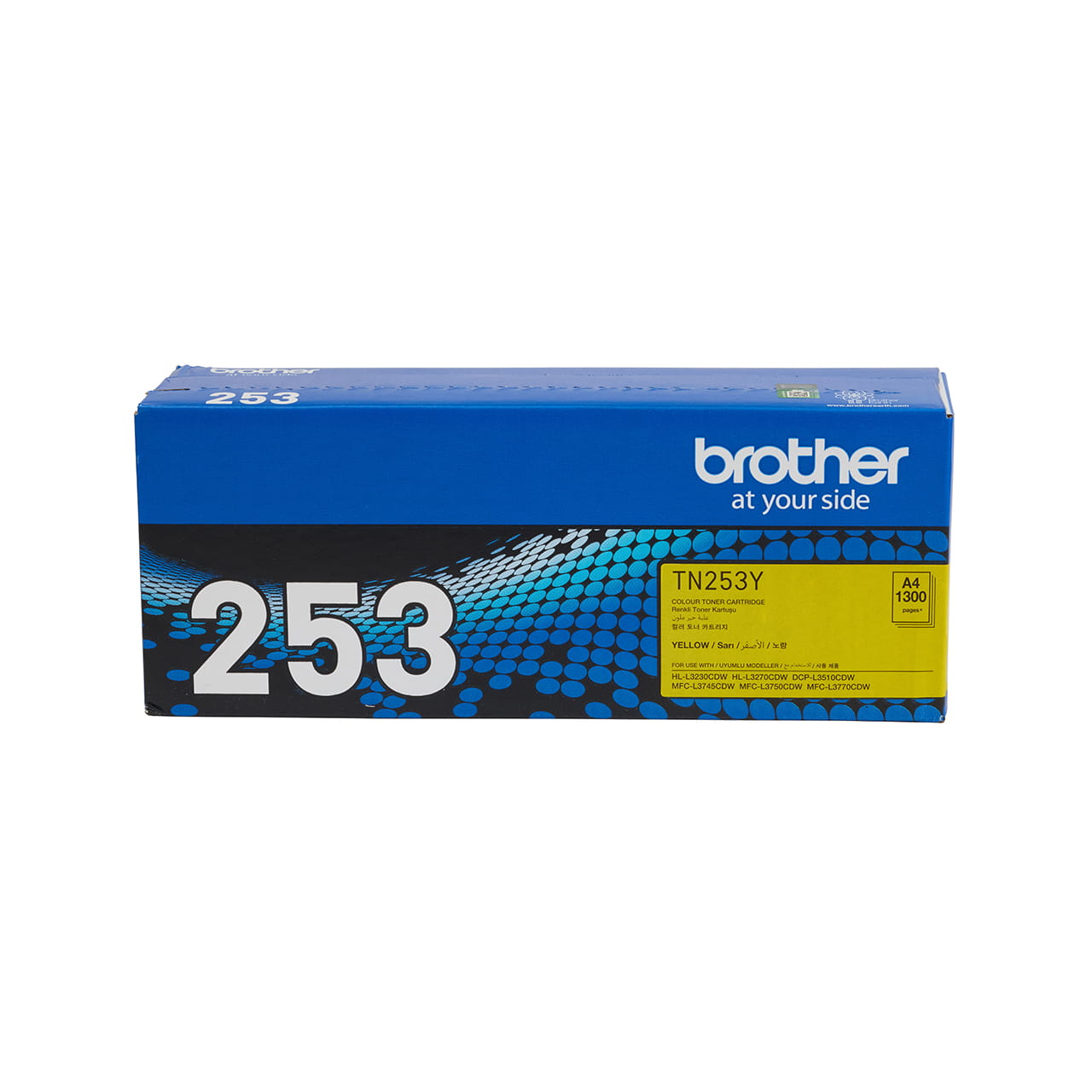 yellow standard yield toner cartridge tn253 carton