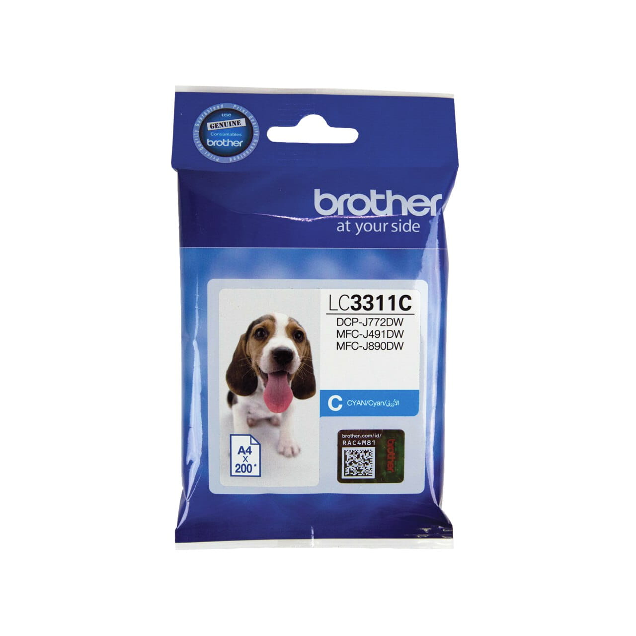 Brother LC3311C Genuine Ink Cartridge 1