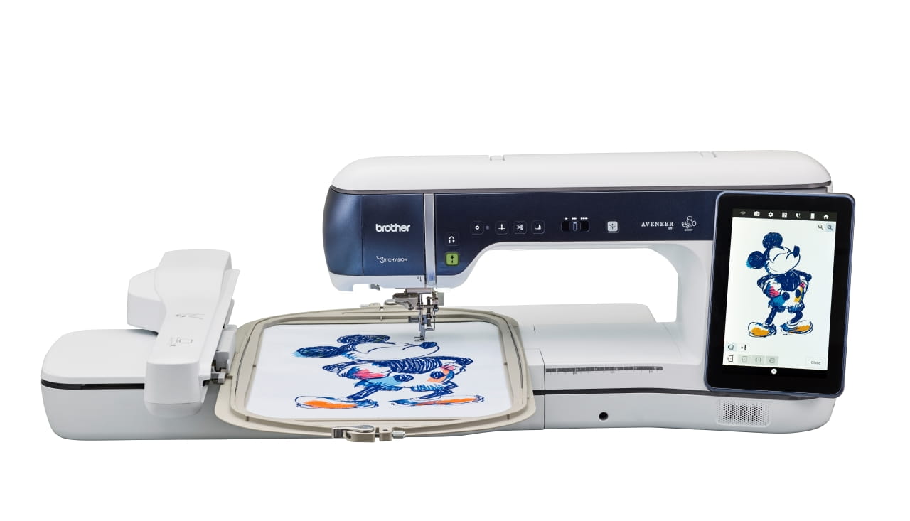Brother AVENEER EV1 Sewing, Embroidery & Quilting Machine Front View