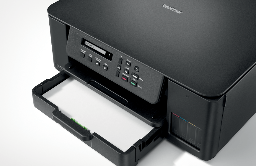 Brother T580DW with paper tray open