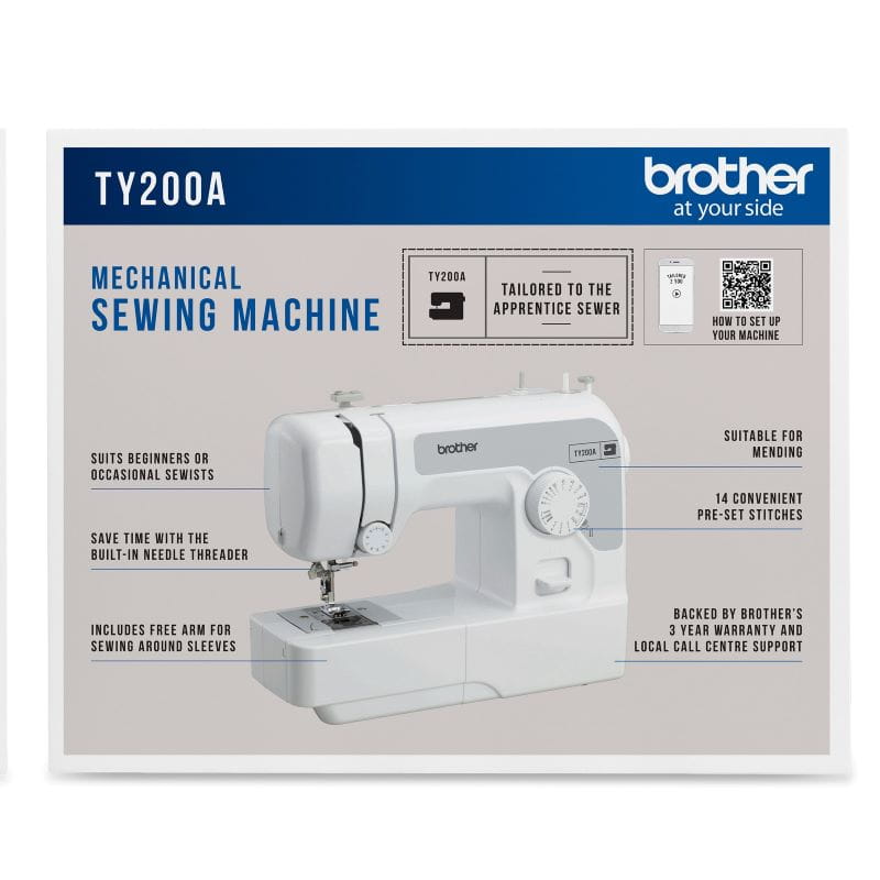 brother ty200a sewing machine carton
