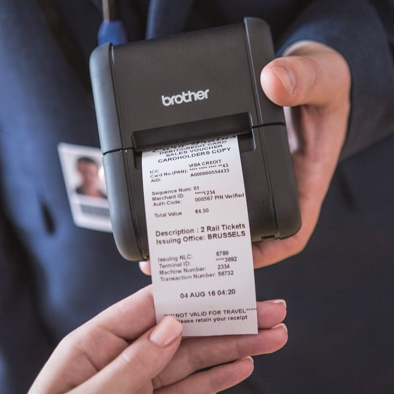 portable printer brother rj-2050 receipt printer