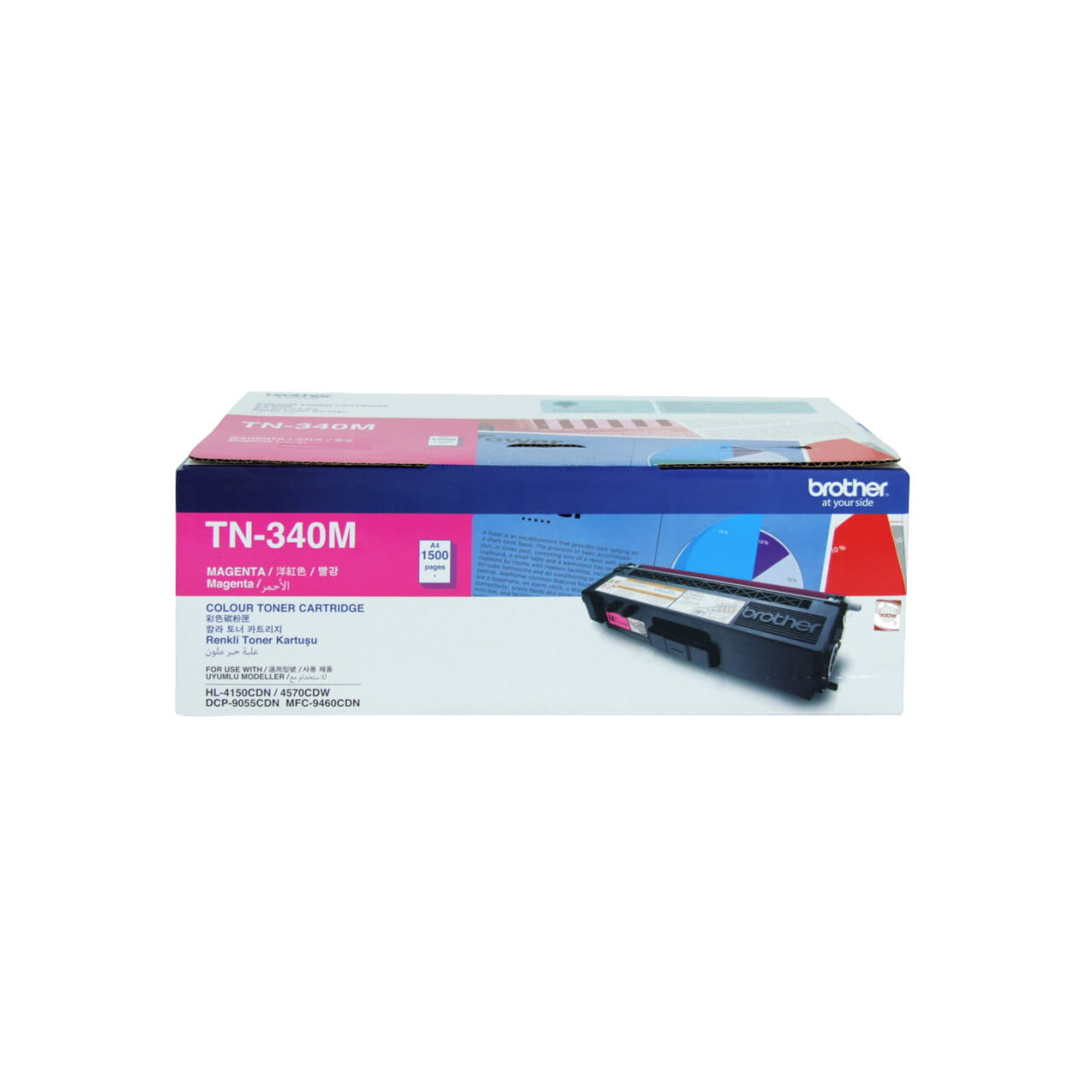 Brother TN340M Genuine Toner Cartridge 1