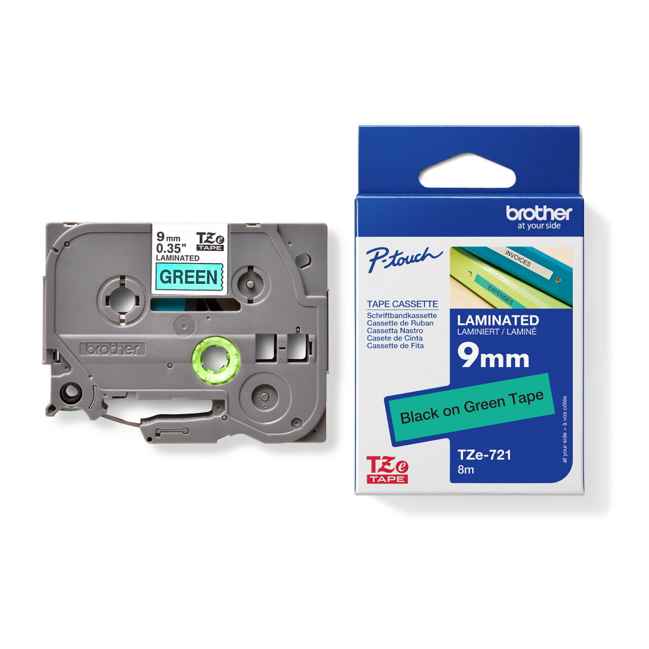 Brother TZe-721 Genuine Label Printer (Label Maker) Tape 2