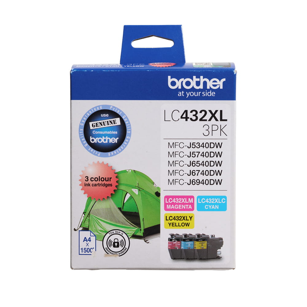 Brother LC432XL-3PK Genuine Ink Cartridge 1