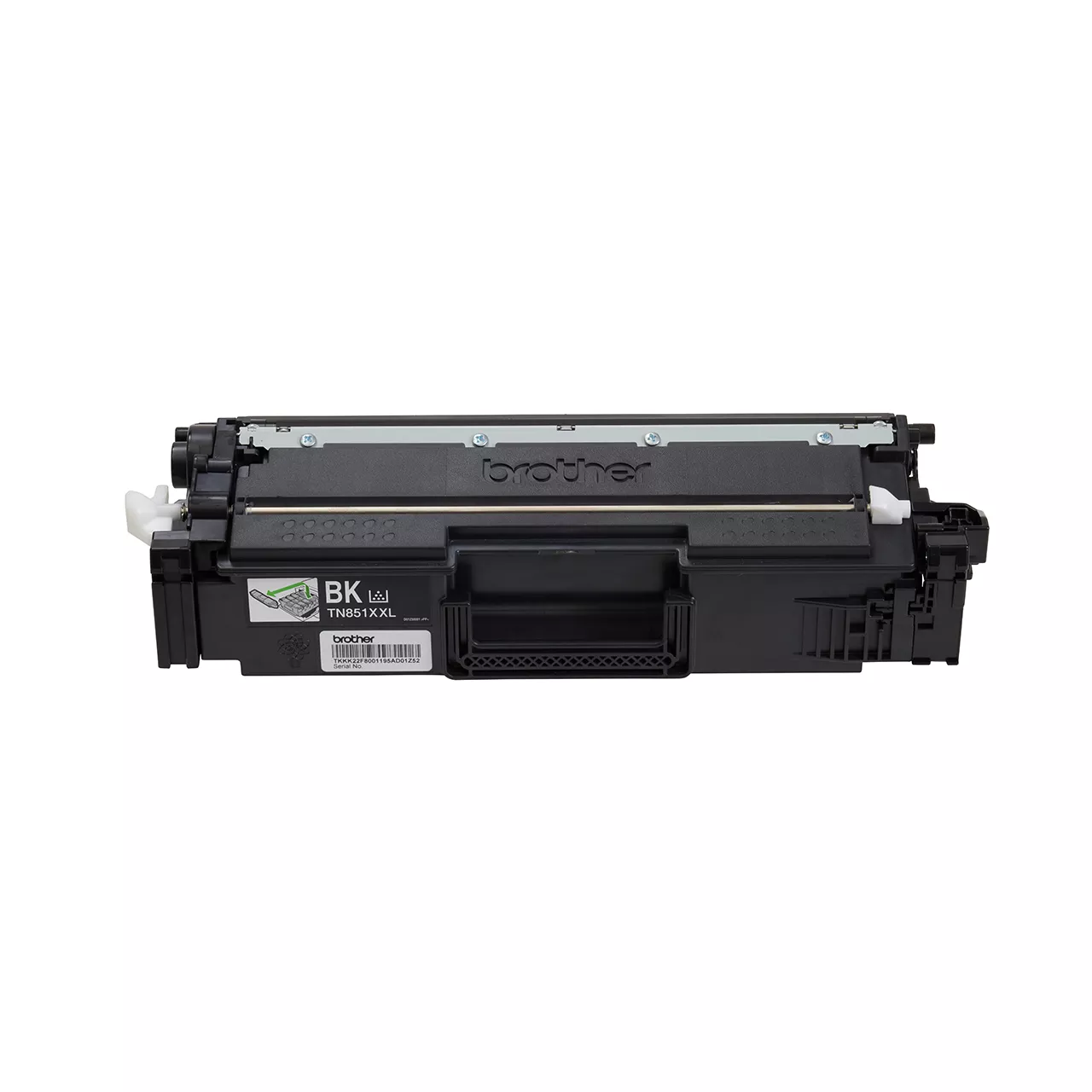 black super high yield toner cartridge tn851xxl out of carton facing forward.