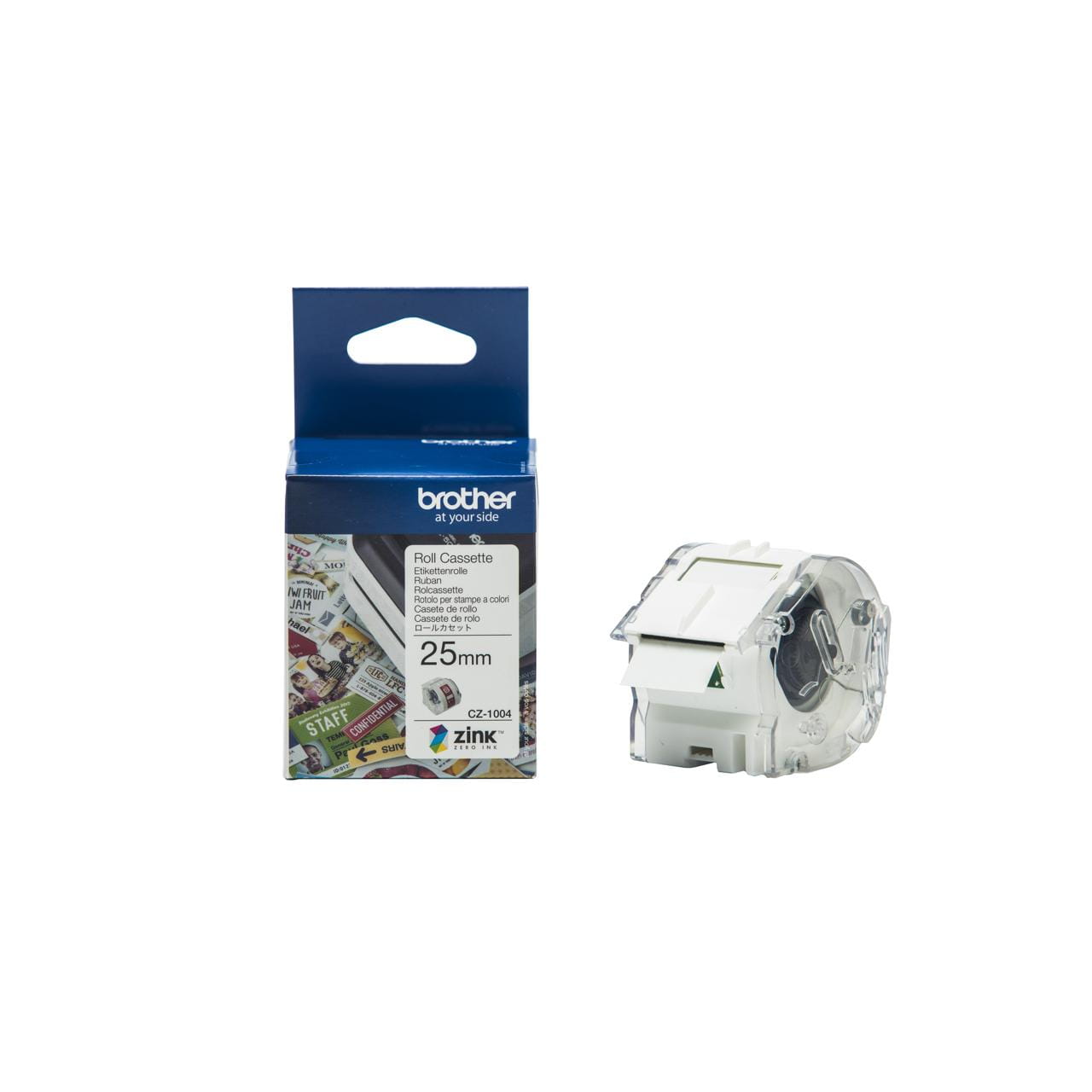 Brother CZ-1004 Genuine Label Printer (Label Maker) Roll 1