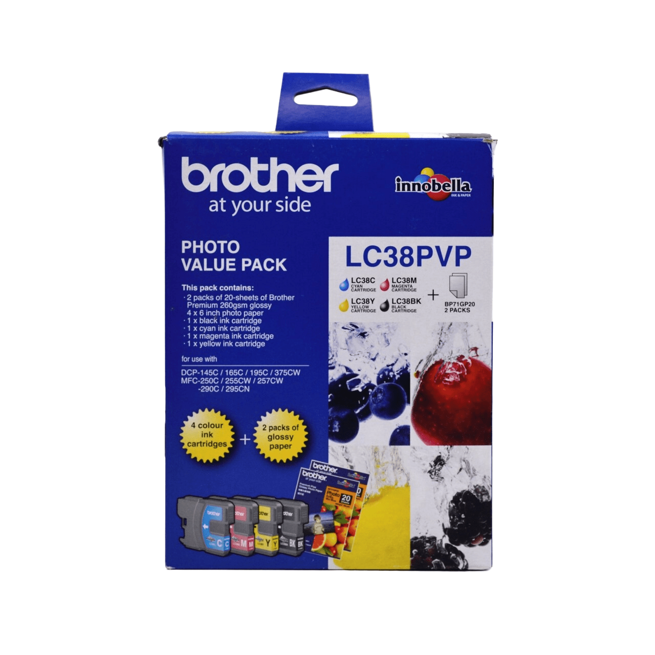 Brother LC38PVP Genuine Ink Cartridge 1
