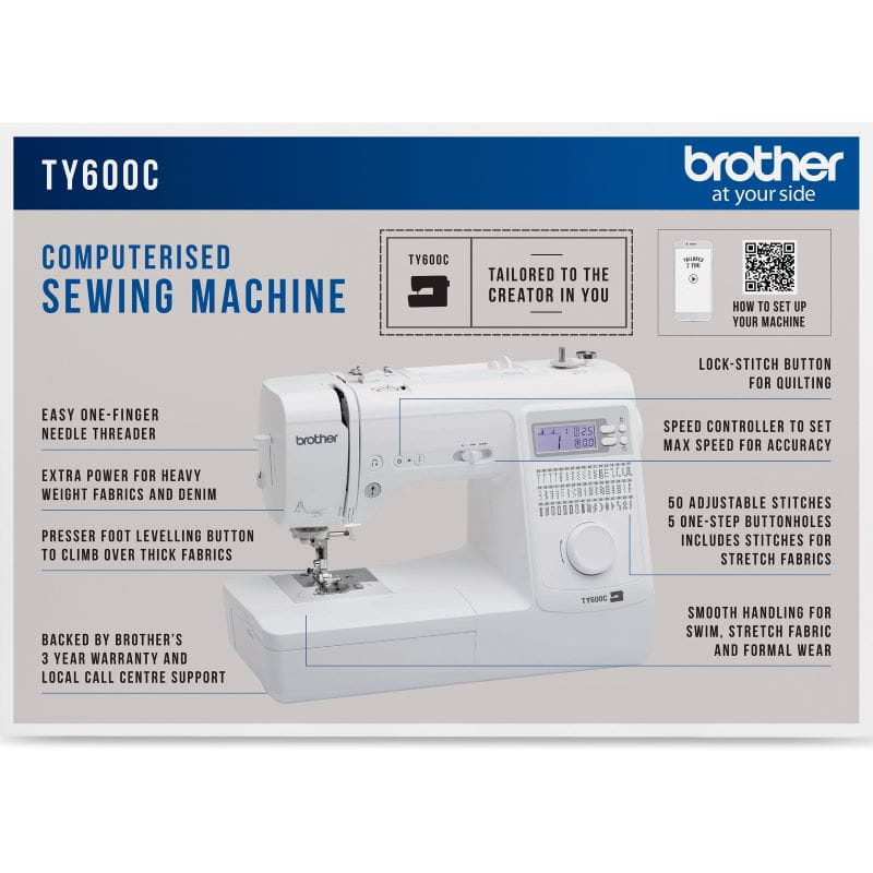 brother ty600c sewing machine carton box