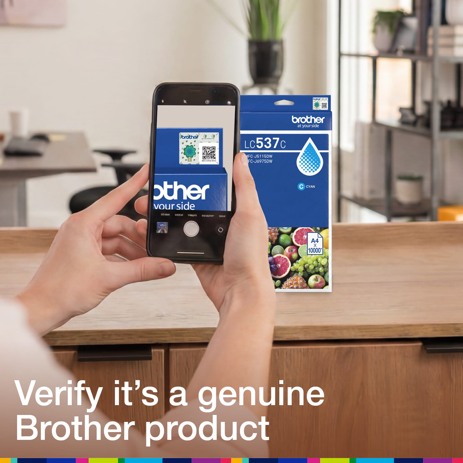 Brother LC537C Genuine Ink Cartridge 7