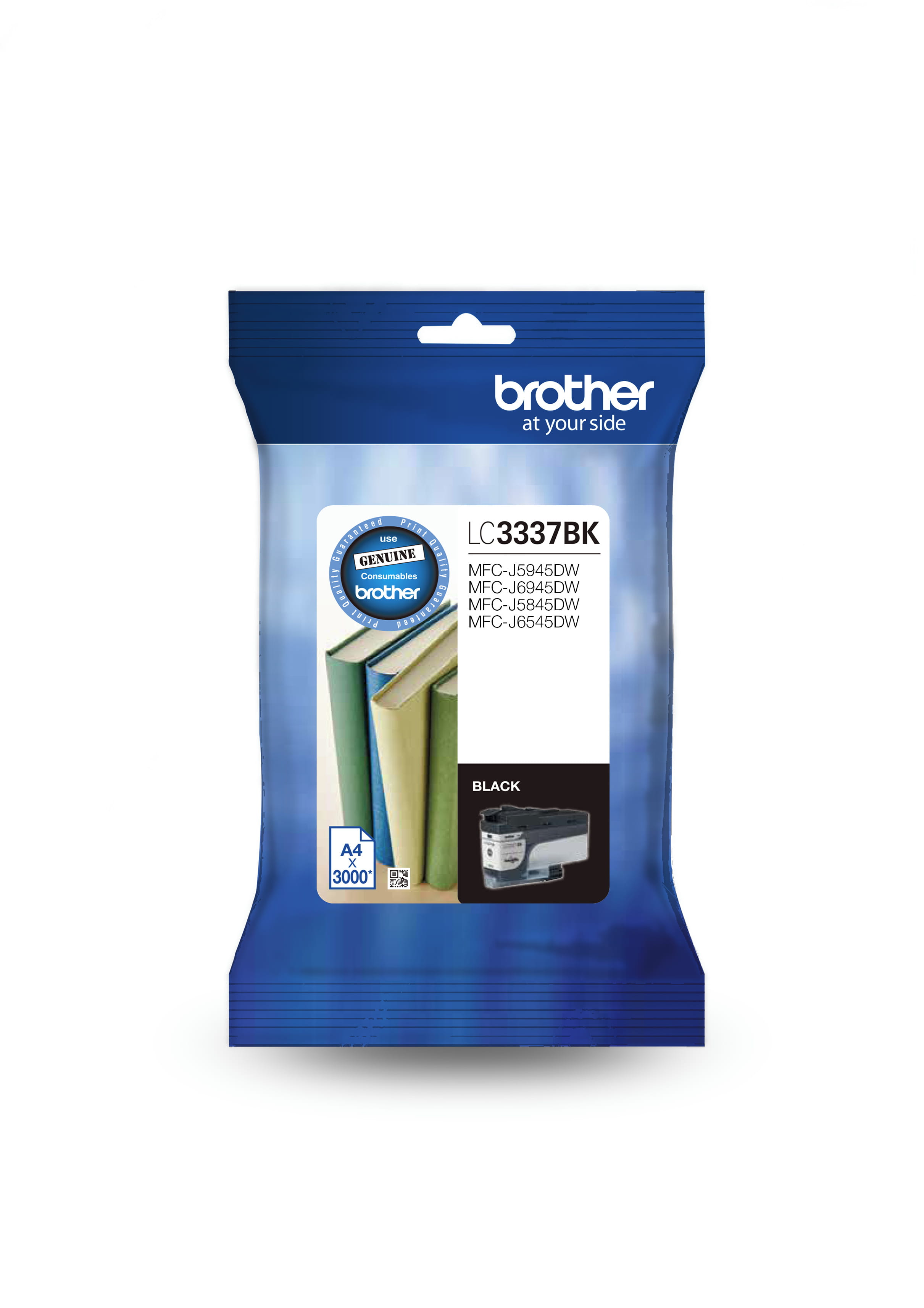 Black high yield ink cartridge LC3337BK package facing front