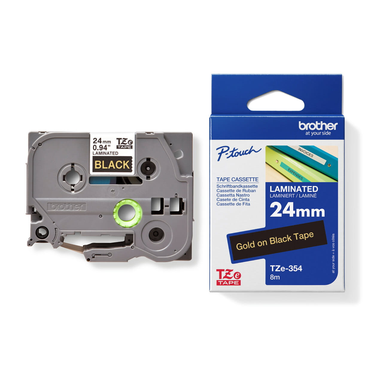 Brother TZe-354 Genuine Label Printer (Label Maker) Tape 2