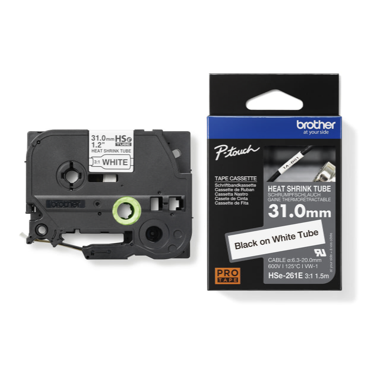 Brother HSe-261E Genuine Label Printer (Label Maker) Tape 2