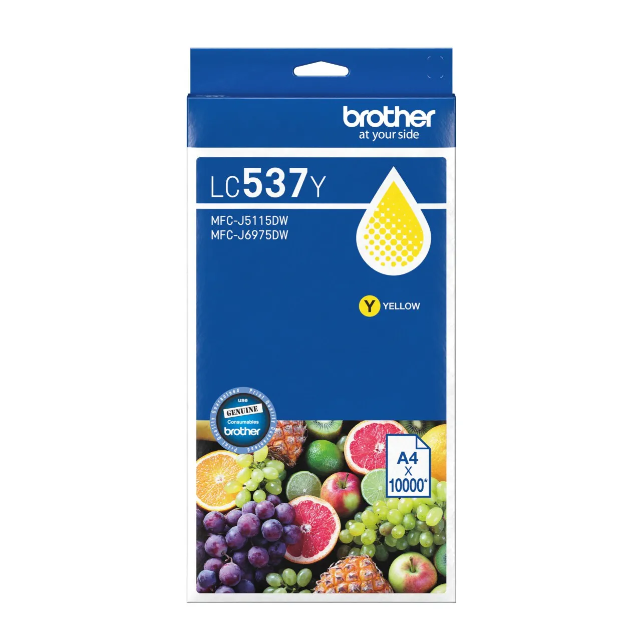 Brother LC537Y Genuine Ink Cartridge 1