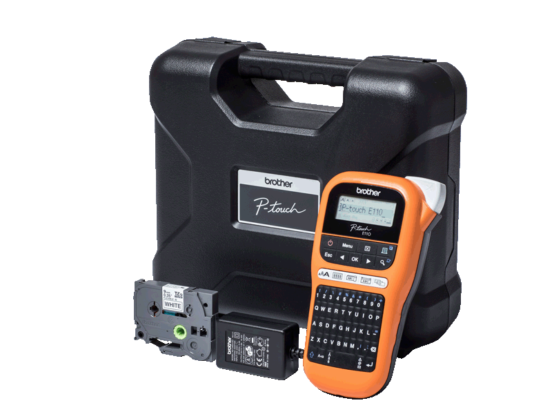 label maker brother p-touch pt-pe110vp carry case