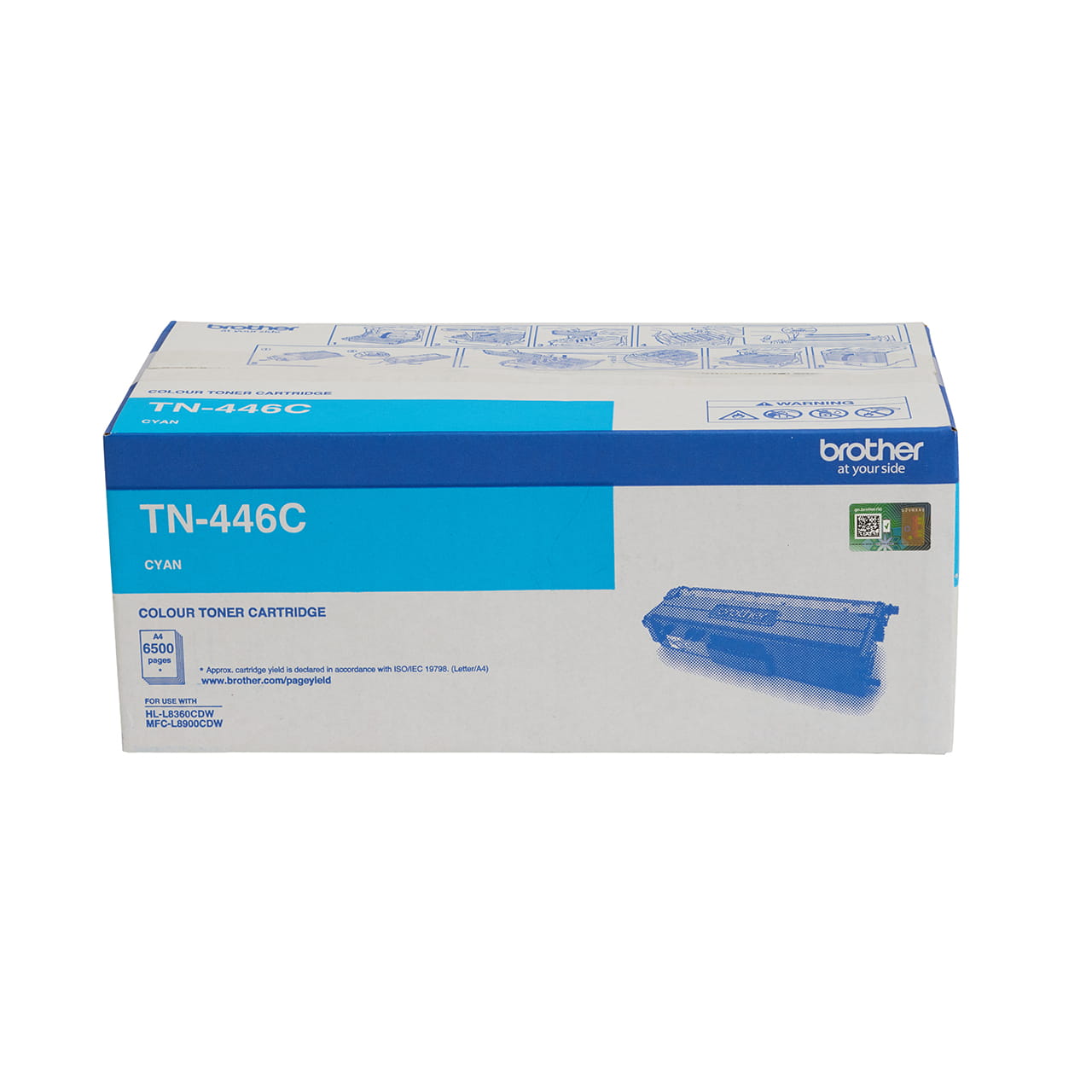 cyan super high yield toner cartridge tn446 carton.