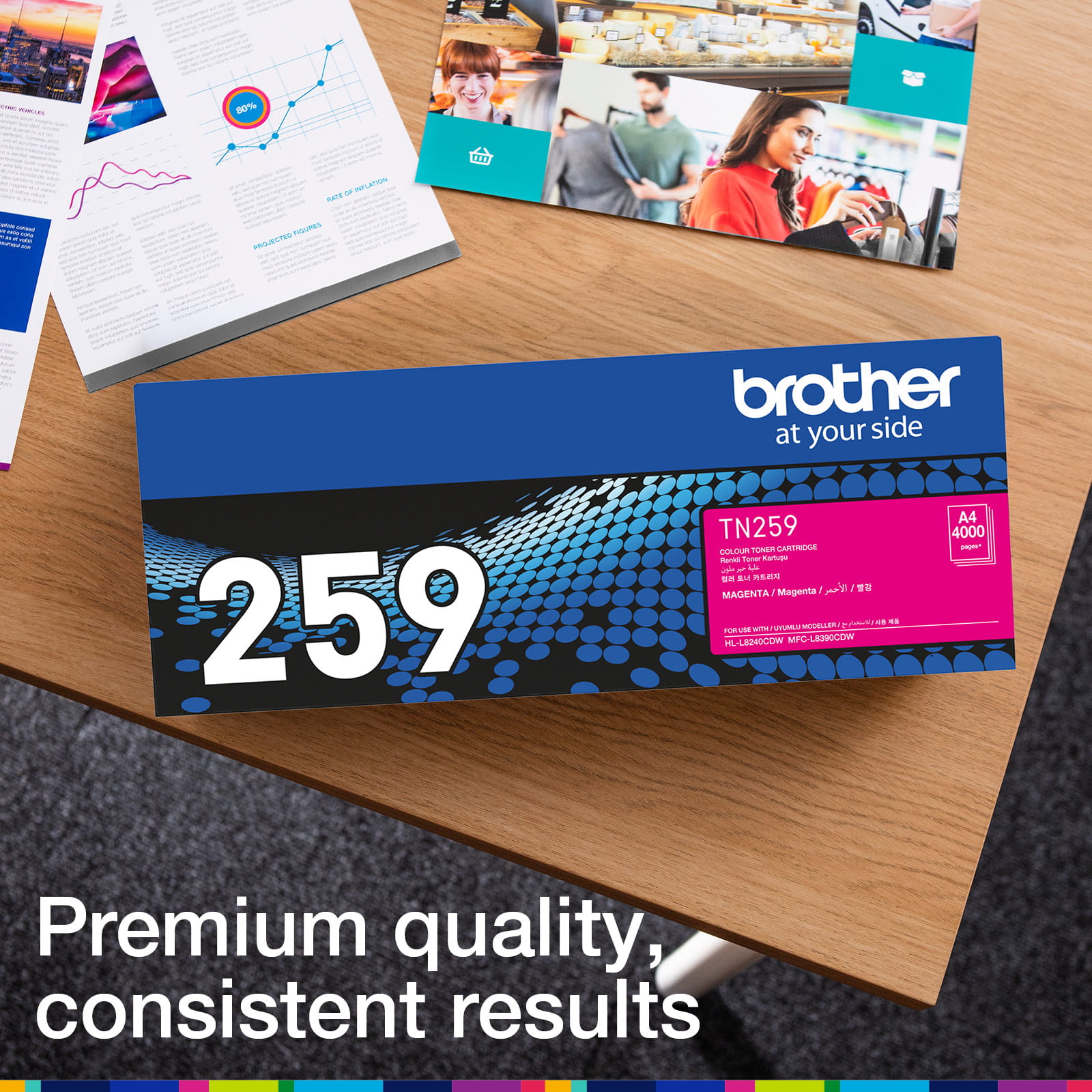 Brother TN259M Genuine Toner Cartridge 5