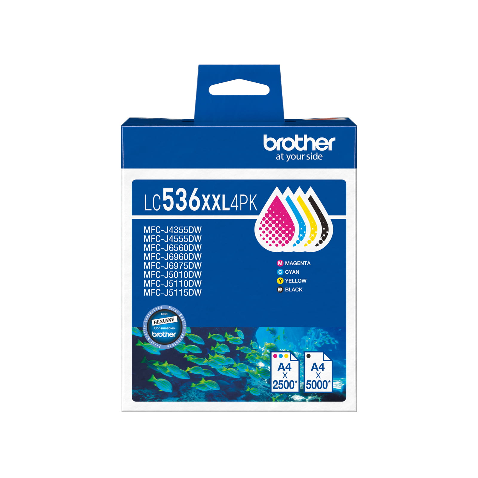 Brother LC536XXL-4PK Genuine Ink Cartridge 1