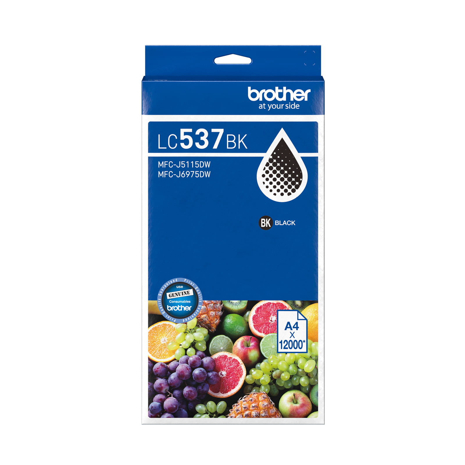 Brother LC537BK Genuine Ink Cartridge 1