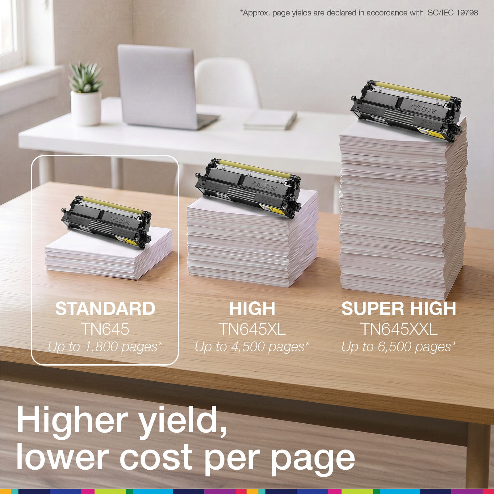 Brother TN645Y Genuine Toner Cartridge 3